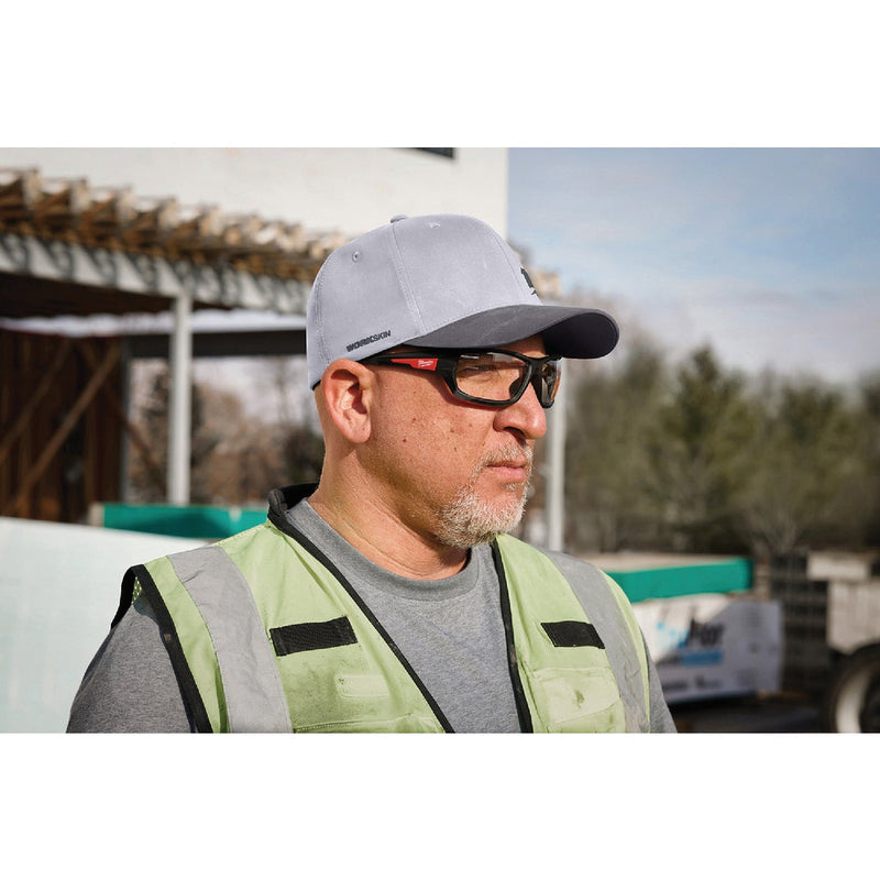 Milwaukee Workskin Gray Performance Fitted Hat, Large/XL