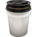 Leaktite Screw-Top Lid for 3.5 & 5 Gal. Pail, Black