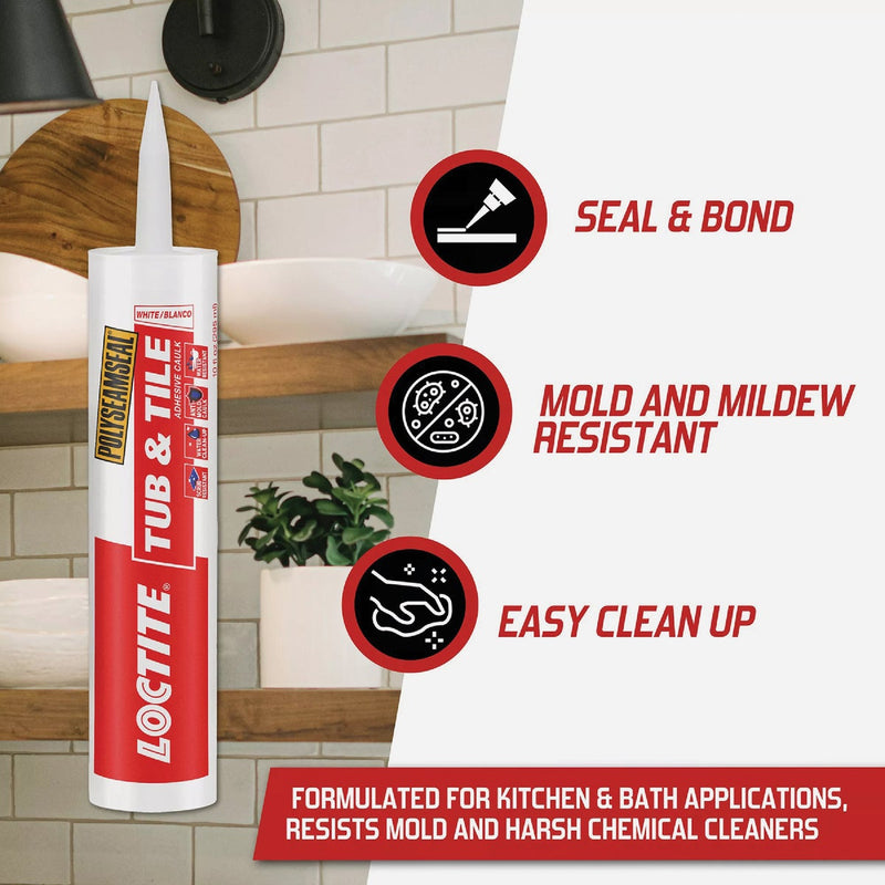 Loctite Polyseamseal 10 Oz. Almond Kitchen & Bath Caulk