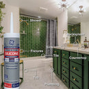 GE Silicone 1 Tub & Tile, Clear, 10.1  Oz. Cartridge
