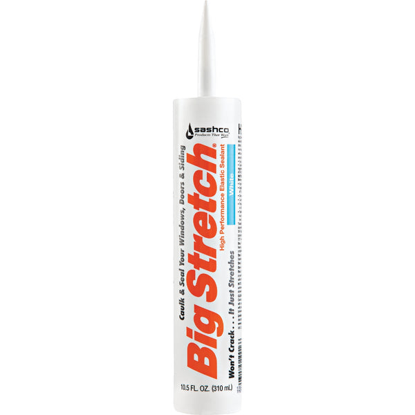 Sashco Big Stretch 10.5 Oz. Acrylic Elastomeric Caulk, White