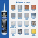 GE Supreme Silicone Window & Door Sealant, White, 10.1  Oz. Cartridge