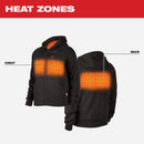 Milwaukee M12 2XL Black Cordless Heated Hoodie Kit, 2XL