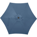 Outdoor Expressions 7.5 Ft. Aluminum Tilt/Crank Heather Blue Patio Umbrella