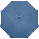Outdoor Expressions 9 Ft. Aluminum Tilt/Crank Heather Blue Patio Umbrella