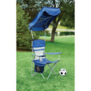 Outdoor Expressions Blue Polyester Omni-Directional Canopy Camp Chair