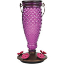 Perky-Pet Diamond Wine 24 Oz. Glass Top-Fill Hummingbird Feeder