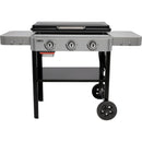 Weber 28 In. 3-Burner Propane Gas Griddle Flat Top Grill, Black