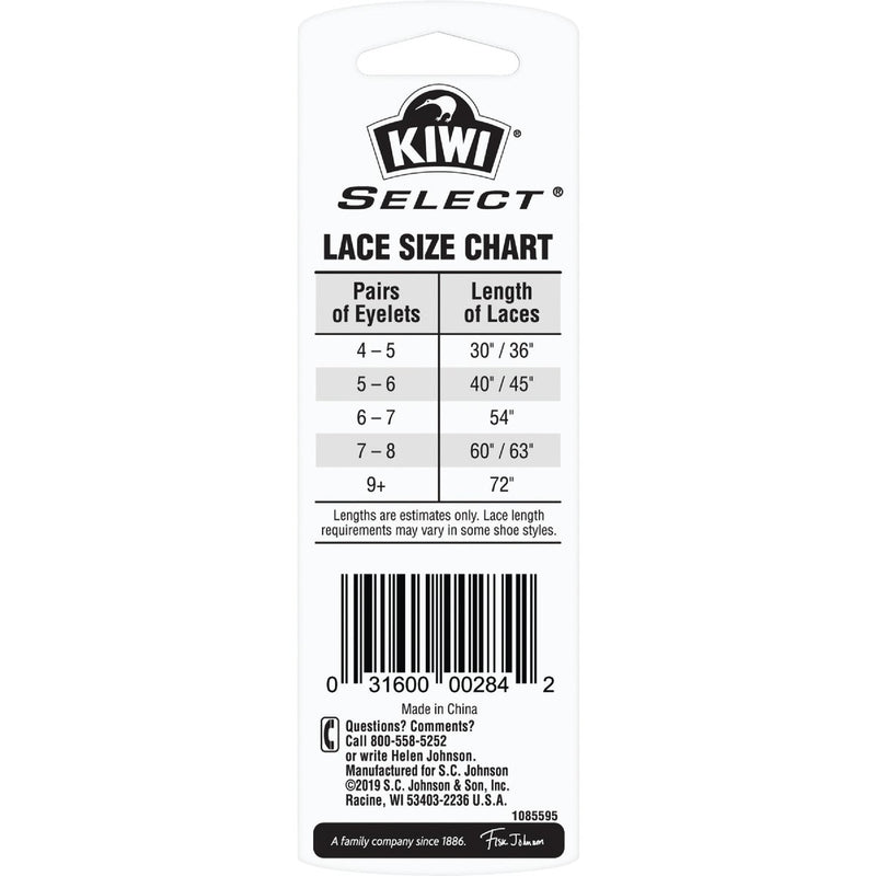 Kiwi Select Dress Round 36 In. Laces (2-Pair)