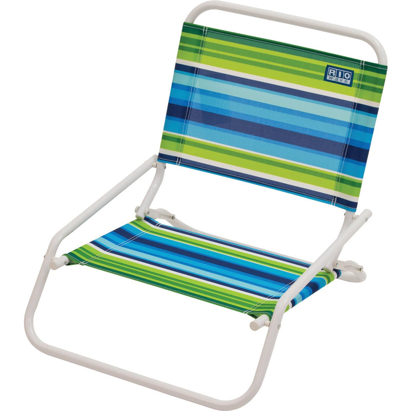 Rio Brands 1-Position Steel Folding Sand Chair