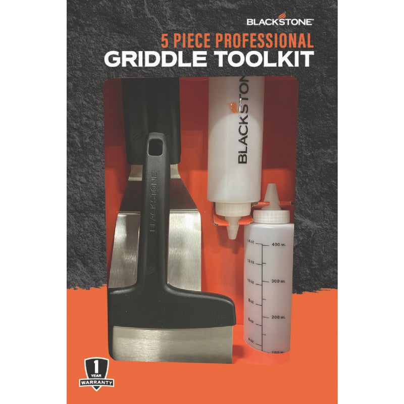 Blackstone Plastic Handle Stainless Steel Blade 5-Piece Griddle Tool Set