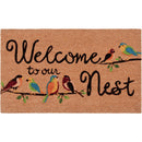 Natco Home 18 In. x 30 In. Coir Outdoor Doormat, Wire Birds