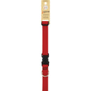 Lupine 1 In. Red Adjustable Dog Collar