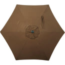 Outdoor Expressions 7.5 Ft. Aluminum Tilt/Crank Brown Patio Umbrella