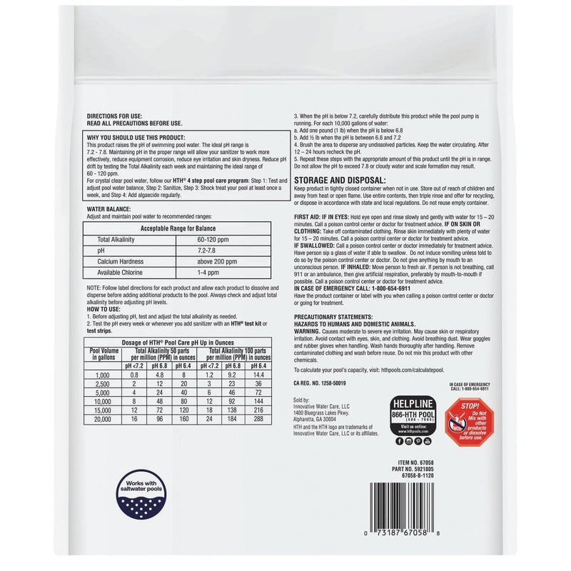 HTH Pool Care pH Up 4 Lb. pH Increaser Granule