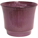 Robert Allen Madison 6.75 In. x 8 In. x 8 In. Ironstone Metal Stormy Purple Planter