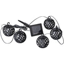 Outdoor Expressions 126 In. 5-Light Solar Flame String Light Set