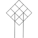 UrbanGarden Diamond Pot Matte Black Trellis