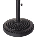 Outdoor Expressions 18 In. Round Brown Concrete Umbrella Base