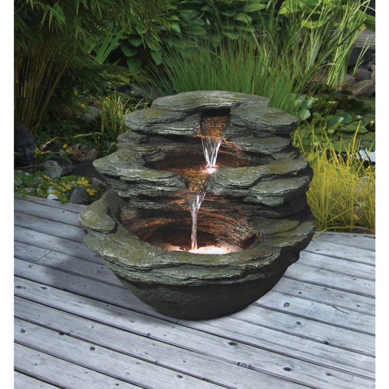 Bond Calistoga Springs 18.9 In. W. x 17.72 In. H. x 21.65 In. L. Envirostone Polyresin Fountain