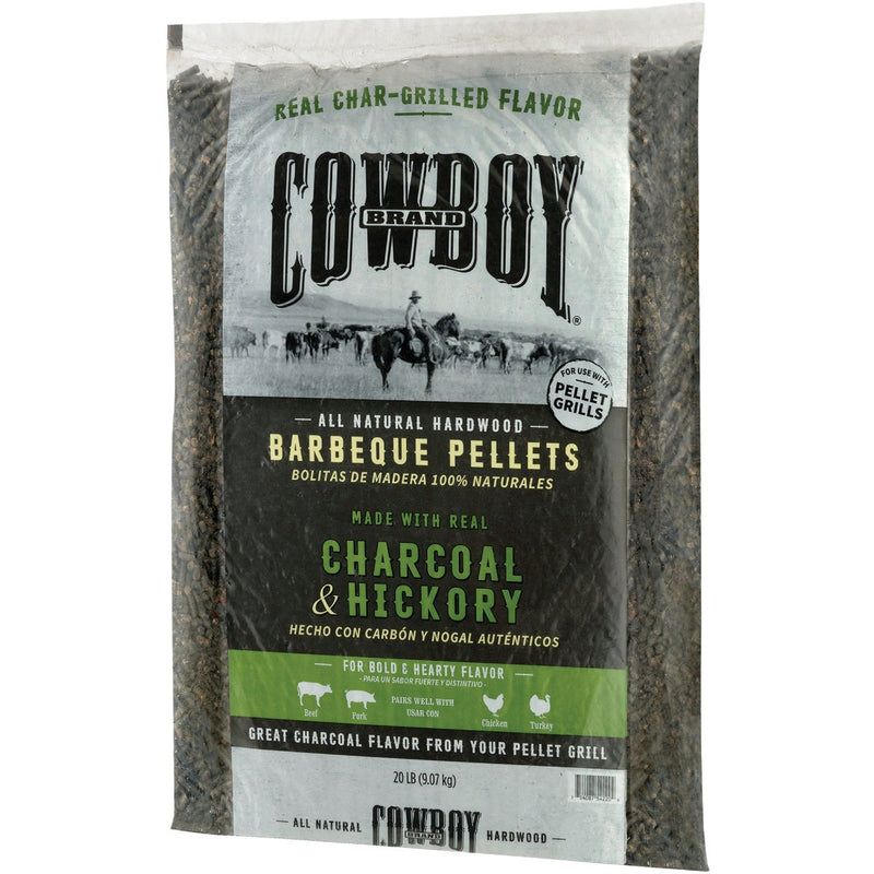 Cowboy Charcoal & Hickory Barbeque Pellets, 20 Lb.