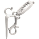 Commercial Christmas Hardware White Gutter & Shingle Deluxe Light Clips (50-Pack)