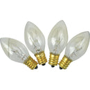J Hofert C7 Clear Twinkle 125V Replacement Light Bulb (4-Pack)