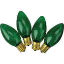 J Hofert C9 Green Transparent 125V Replacement Light Bulb (4-Pack)