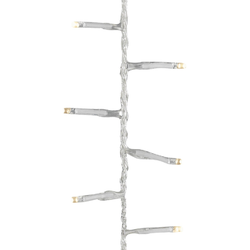 Lumineo Warm White 1000-Bulb LED Compact Light Set with Transparent Wire